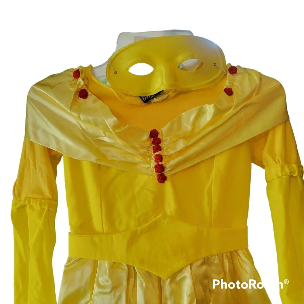 Disney Princess Belle Beauty & the Beast Costume Girls Size 5 Halloween Handmade